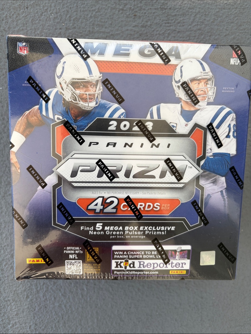 Panini Prizm Football Mega Box - Blue/White/Orange